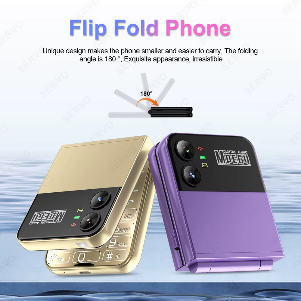 Flilo4 Flip Cellphone Four SIM Card GSM Cellular Network Flashlight Speed Dial Magic Voice Foldable Mobile Phone Low Price