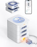 42-Day Smart Automatic Pill Dispenser with App Control, Upgraded LCD Display,...