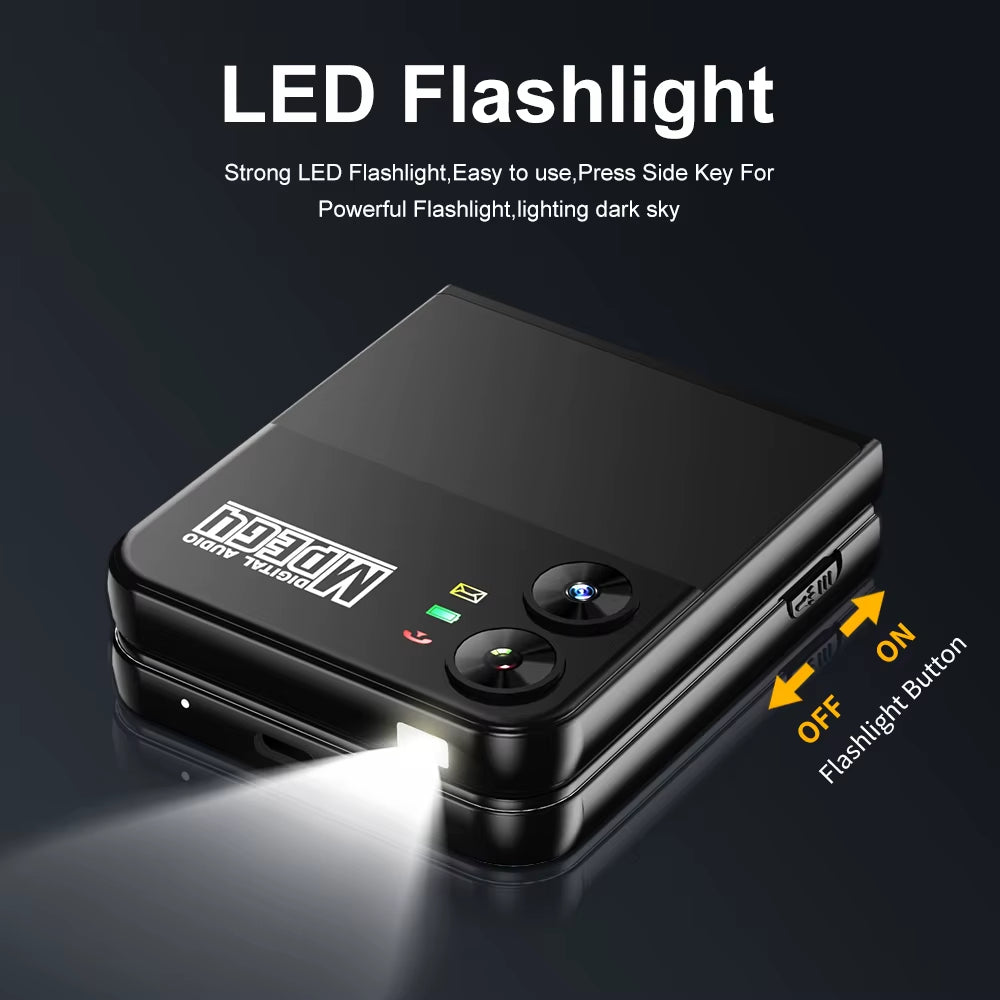 Flilo4 Flip Cellphone Four SIM Card GSM Cellular Network Flashlight Speed Dial Magic Voice Foldable Mobile Phone Low Price