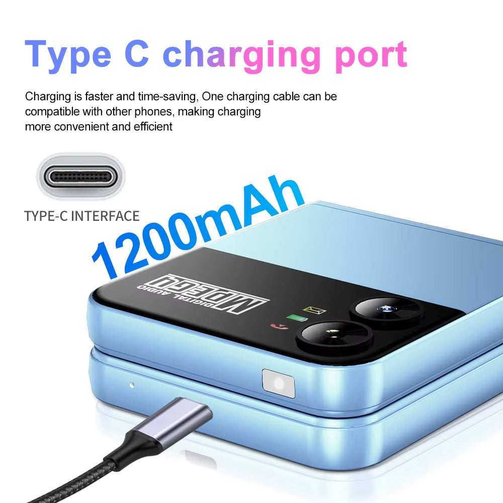 Flilo4 Flip Cellphone Four SIM Card GSM Cellular Network Flashlight Speed Dial Magic Voice Foldable Mobile Phone Low Price